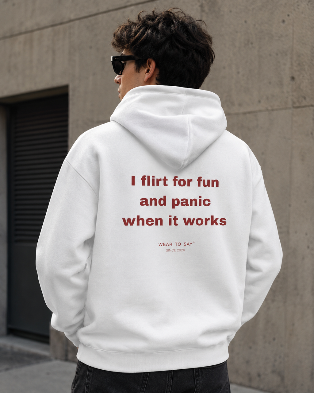 I FLIRT FOR FUN AND PANIC WHEN IT WORKS Hoodie
