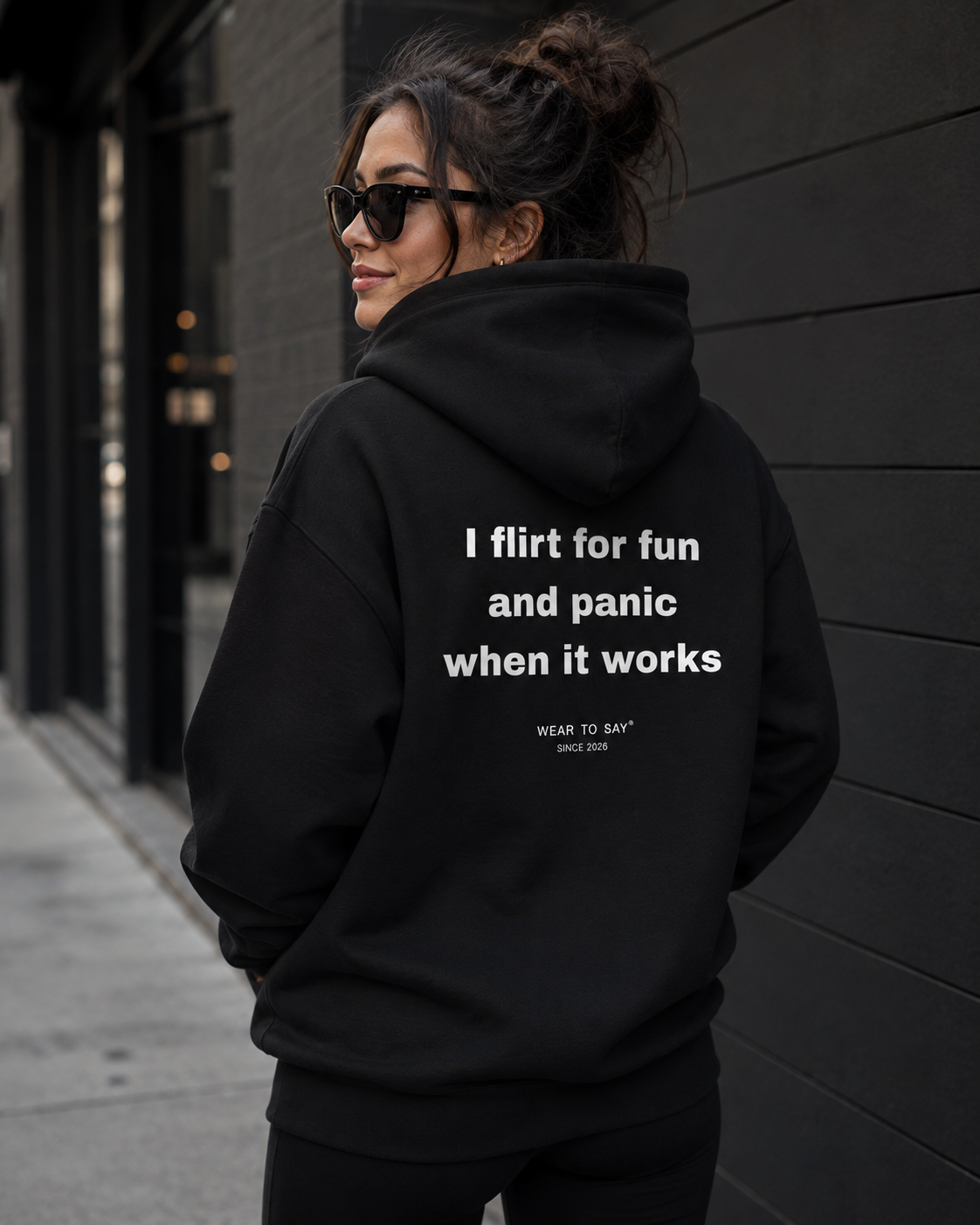 I FLIRT FOR FUN AND PANIC WHEN IT WORKS Hoodie